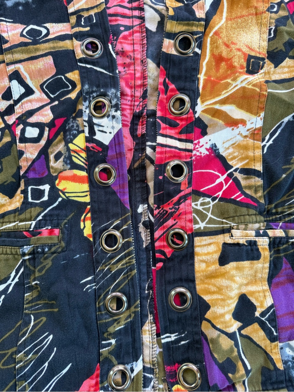 Printed Utility Jacket - Multicolor - Picture 3 of 6